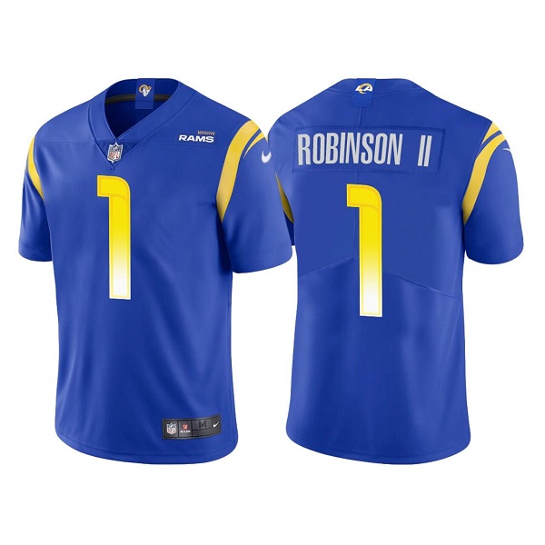 Men's Los Angeles Rams #1 Allen Robinson II Royal Vapor Untouchable Limited Stitched Football Jersey